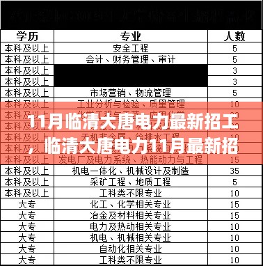 臨清大唐電力11月最新招工步驟詳解，入門指南與應聘成功之路