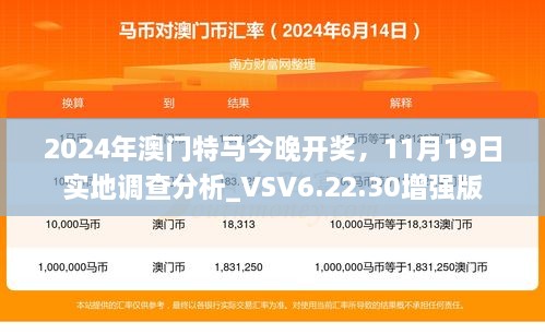 2024年澳門特馬今晚開(kāi)獎(jiǎng)，11月19日實(shí)地調(diào)查分析_VSV6.22.30增強(qiáng)版