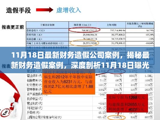 揭秘最新財(cái)務(wù)造假案例，深度剖析企業(yè)財(cái)務(wù)欺詐行為曝光紀(jì)實(shí)（11月18日最新）