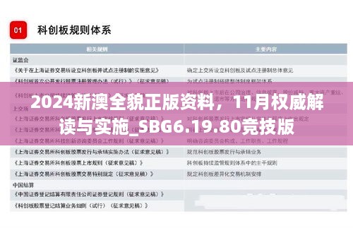 2024新澳全貌正版資料，11月權(quán)威解讀與實(shí)施_SBG6.19.80競技版