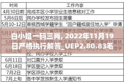 白小姐一碼三肖, 2022年11月19日嚴格執(zhí)行解答_UEP2.80.83毛坯版