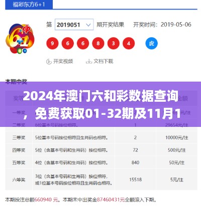 2024年澳門六和彩數(shù)據(jù)查詢，免費(fèi)獲取01-32期及11月19日精彩解析_KJF2.19.75全球版