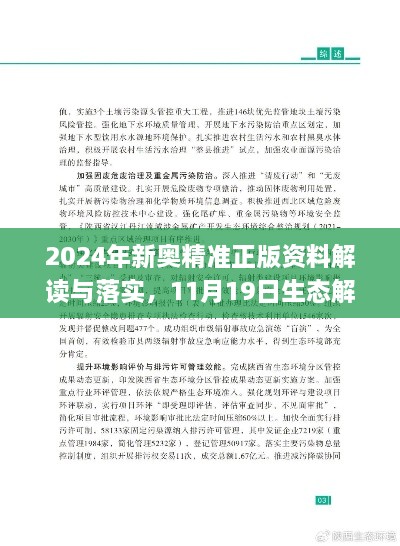 2024年新奧精準(zhǔn)正版資料解讀與落實(shí)，11月19日生態(tài)解析_PYC5.37.70煉皮境