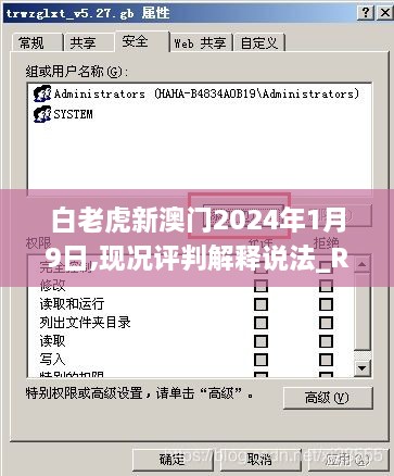 白老虎新澳門2024年1月9日,現況評判解釋說法_RTM43.900供給版