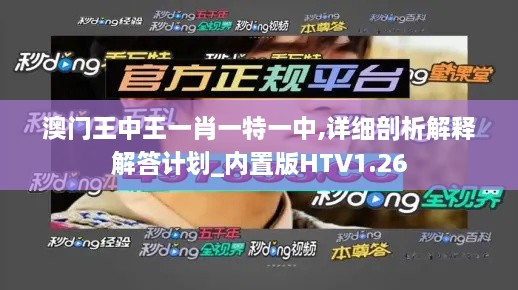 澳門王中王一肖一特一中,詳細剖析解釋解答計劃_內置版HTV1.26