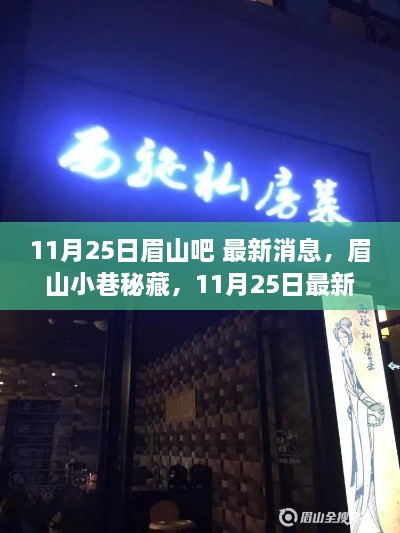 眉山小巷探秘，特色小店的奇遇最新消息