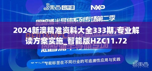 2024新澳精準(zhǔn)資料大全333期,專業(yè)解讀方案實(shí)施_智能版HZC11.72