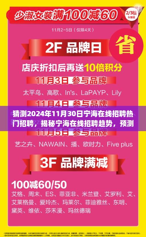 猜測2024年11月30日寧海在線招聘熱門招聘，揭秘寧海在線招聘趨勢，預(yù)測2024年熱門職位與人才需求