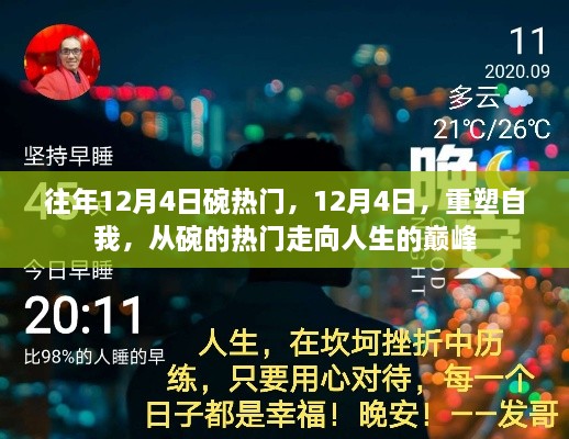 12月4日，從碗的熱門走向人生巔峰，重塑自我之旅