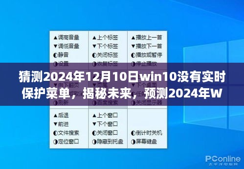 揭秘預測，2024年Windows 10系統(tǒng)更新后實時保護菜單何去何從？未來趨勢分析。