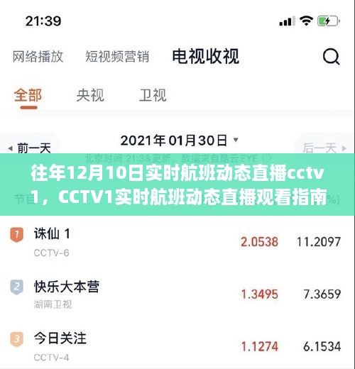 CCTV1實(shí)時(shí)航班動(dòng)態(tài)直播指南，輕松追蹤航班動(dòng)態(tài)，初學(xué)者友好教程