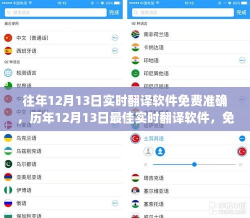 歷年最佳實時翻譯軟件，免費準確的語言助手之選，歷年12月13日實時翻譯軟件推薦