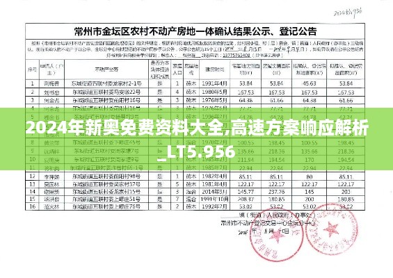 2024年新奧免費資料大全,高速方案響應解析_LT5.956