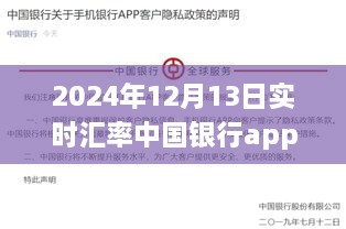 中國銀行APP實時匯率功能深度評測與體驗報告，2024年12月13日匯率實時更新體驗及評測報告