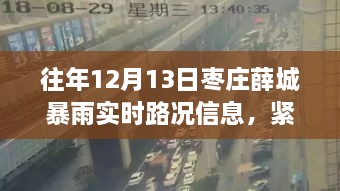 棗莊薛城暴雨預(yù)警，實時路況信息及雨季安全指南（12月13日）