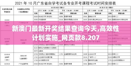 新澳門最新開獎結果查詢今天,高效性計劃實施_網頁款8.207