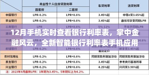 掌中金融風(fēng)云，實時查看銀行利率表的手機應(yīng)用