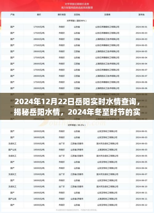 揭秘岳陽水情，冬至?xí)r節(jié)實時水情查詢指南（2024年）