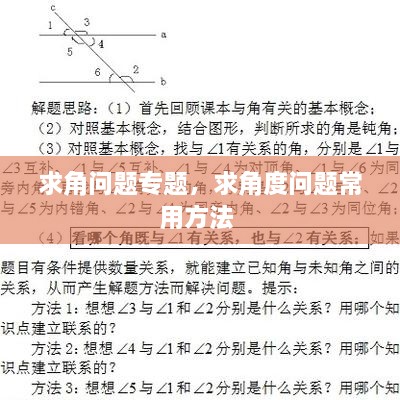 求角問題專題，求角度問題常用方法 