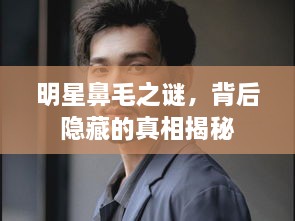 明星鼻毛之謎，背后隱藏的真相揭秘