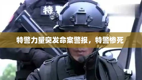 特警力量突發(fā)命案警報，特警慘死 