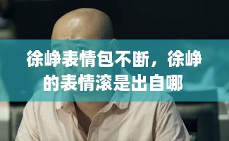 徐崢表情包不斷，徐崢的表情滾是出自哪 